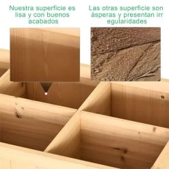 Outsunny Huerto Urbano De Madera 120x60x81 Cm Jardinera Elevada Para Cultivo De Plantas Flores Con Estante Inferior Para Jardín Terraza Exterior Natural -Tienda de muebles de jardín 5b09d9ef7b2e95e52aadcf041be1289bffc99372 55d5ff5482c9409999f4a0c2618c842f