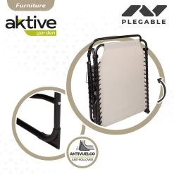 Tumbona Plegable Multiposición Crema Aktive -Tienda de muebles de jardín 5b302e39a5170614b8c7e6ae16071090873e00c8 a33c807fb8ce45539e373437669d4d70