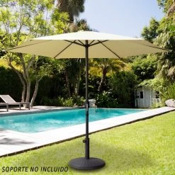 Parasol Hexagonal 250 Cm Color Crema Mástil Aluminio Aktive Garden -Tienda de muebles de jardín 5cae85f0075a512bb7668bcfae54b6875acc4ac3 f46f71642b144b2e8e1a73dd64e28332