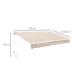 Outsunny Toldo Manual Plegable De Aluminio 295x250cm Ángulo Ajustable Manivela Para Exterior Balcón Jardín Terraza Crema 13 Outsunny Toldo Manual Plegable De Aluminio 295x250cm Ángulo Ajustable Manivela Para Exterior Balcón Jardín Terraza Crema -Tienda de muebles de jardín 5cd611c4dfbff11225d2f7bb29c6cb118ab5fad5 c7447b5a3d11461387c8197bd8eeb1fd