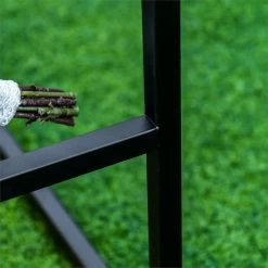 Outsunny Banco De Jardín De 2 Plazas Metal Con Respaldo Alto Y Reposabrazos Para Exterior Parque Patio Terraza Estilo Rústico Carga Máx. 220 Kg 108x63x80,5 Cm Negro -Tienda de muebles de jardín 5dd8f0fb3ffebcf7b633be77790483e2b4ac79a6 453bb5ed5a5b45b4b4f80142a8eb37d4