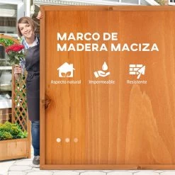 Outsunny Jardinera Enrejado Con Arco Macetero Con Soporte Para Trepadoras Cultivos Plantas Flores Decoración En Jardín Terraza Balcón 83x36x152 Cm Natural -Tienda de muebles de jardín 5e519a4918e41f4f5b228fc5b01785f503cdcc77 b296d9b897d540518ec9b1cb3fa4b33f