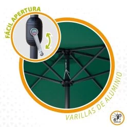 Parasol Hexagonal 300 Cm Color Verde Mástil Aluminio Aktive Garden -Tienda de muebles de jardín 5fec0d201c1176c4034f13fe332d81264ece2489 2d8943f9663e4828a162e8751c91e14b