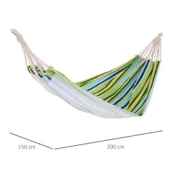 Outsunny Hamaca De Algodón Para Jardín 200x150 Cm Hamaca Colgante Portátil Carga Máx. 180 Kg Para Acampar Piscina Camping Rayas Multicolor -Tienda de muebles de jardín 60e6c116d1fd7b01507672bddc6d8597fa8b52f4 29ddc816cb6145b895b04669d0f207d4