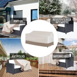 Outsunny Funda Protectora Para Banco 2-3 Plaza Cubierta De Muebles Impermeable Exterior Jardín Protección Contra Lluvia Y Sol 152x87x59/79cm 600D Tela Oxford 16 Outsunny Funda Protectora Para Banco 2-3 Plaza Cubierta De Muebles Impermeable Exterior Jardín Protección Contra Lluvia Y Sol 152x87x59/79cm 600D Tela Oxford -Tienda de muebles de jardín 6184a62a8b70475603dca743f64ce97f18fc41c5 1c80734c789f44ef8e2ed829cf4360c6