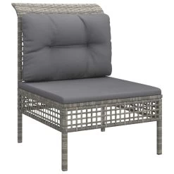 Set De Muebles De Jardín 8 Pzas Y Cojines Ratán Sintético Gris VidaXL -Tienda de muebles de jardín 61b6231353839ed824f0d0ee78ddbd0ddb901ae2 57ec0bd91aac4b5ca51808b852511161