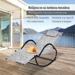 Outsunny Mecedora Para Exterior Tumbona Con Reposabrazos Y Función Balancín Para Terraza 160x61x79 Cm Gris -Tienda de muebles de jardín 627f7e133ec6605c37cf51b2e55ec79f6daaf146 f417edae8e0f40bbbcd98e9c5cae6ce4