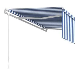 Toldo Retráctil Automático Con Persiana 4,5x3 M Azul Y Blanco VidaXL -Tienda de muebles de jardín 62e20eb07ce673c9d571eccc93b788c3a2e31191 e94897c9172845e7a49eda509d365c7e