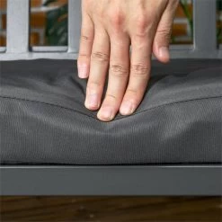 Outsunny Columpio De Jardín De 3 Plazas Silla Balancín Con Toldo Inclinable Cojín Extraíble Y Marco De Acero Para Terraza Piscina Patio Carga 360 Kg 210x128x184 Cm Gris Oscuro -Tienda de muebles de jardín 62e45f18a9684c931c4c586e2591c5d48df50983 5cc719a0ff434324aaf1ab4e4e1a84c5