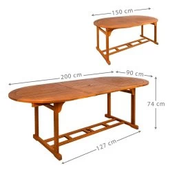 Mesa Jardín Extensible Ovalada Acacia 8 Comensales Aktive -Tienda de muebles de jardín 636ee286d8a276b556bd8e4932f780343626d268 89031ffe48724a05a2233da74928b595