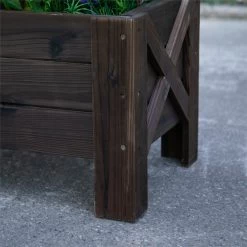 Outsunny Huerto Urbano Jardinera Macetero De Madera Arriate De Jardín Rectangular Con Patas Para Flores Plantas Cultivos 100x36,5x36 Cm Marrón -Tienda de muebles de jardín 63fd23ce29f0ecd293fb14a8589a958b1a1a1921 9bd25a21abb5459294dd4a9da29f3933
