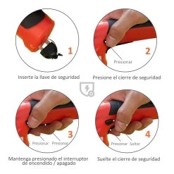 Outsunny Tijeras Cortacésped Y Arreglasetos 2 En 1 A Batería De 3.6V Con 2 Cuchillas Ancho De Corte 12 Cm/8 Cm Para Setos Césped Llave De Seguridad 37x6x9,5 Cm Rojo Y Negro -Tienda de muebles de jardín 6665d25679a42c229fd71748da0b5d37f45c4d39 7cb53faf9fe04516a49af6a3aa27d84f