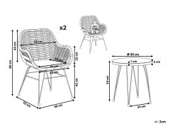 Conjunto De Balcón Color Natural TROPEA II -Tienda de muebles de jardín 66d2c3fd613597b16dfe5e03fc09c0b141cb9dbc fef38b30180840059516723582f4149f