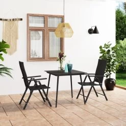 Juego De Comedor Para Jardín 3 Piezas Negro VidaXL -Tienda de muebles de jardín 68e7733ff732f545659b9ad88101bfc68f87a9a4 c618f528d87c42c29d68872e4395c337
