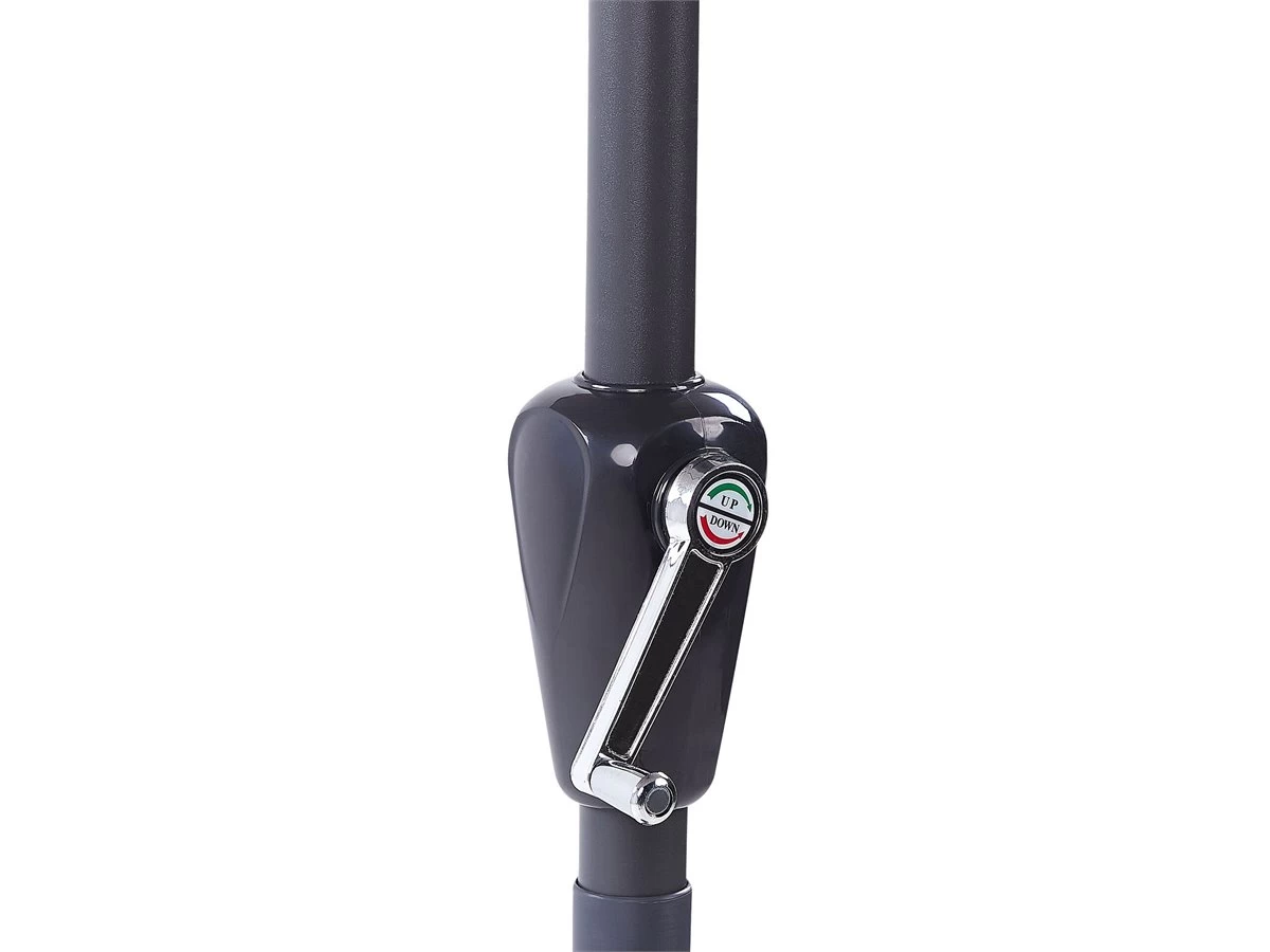 Sombrilla De Poliéster Beige Claro/negro ⌀ 285 Cm BIBIONE 8 Sombrilla De Poliéster Beige Claro/negro ⌀ 285 Cm BIBIONE - Imagen 6