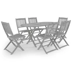 Juego De Comedor De Jardín 7 Pzas Madera Maciza De Acacia Gris VidaXL -Tienda de muebles de jardín 6aa62825d729da3ed563ec7ffd47e7c674de6514 946a105f51b64c46b5bc449526f992bf