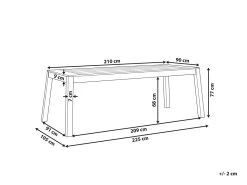 Mesa De Jardín De Madera De Acacia Clara 210 X 90 Cm LIVORNO -Tienda de muebles de jardín 6ae56d59609299ab686bf4c436bc2abb491475b3 afb00fd5e99647fdbbfc610d45652389