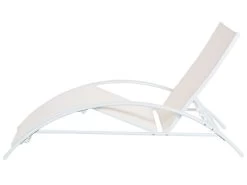 Tumbona De Metal/textil Trenzado Beige/blanco GAETA -Tienda de muebles de jardín 6ae98081caba0a8402fde5456602beb1a4cad8b4 c6feeb534d884cec9c6806925218c2f9