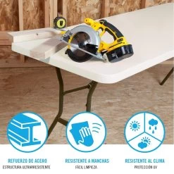 Mesa Rectangular Patas Plegables Crema LIFETIME 183x76x74 Cm -Tienda de muebles de jardín 6b7a510cc1033377634cc05c110db80a4c95910a fb1dedf5c9464bea9d218d4bb815dffd