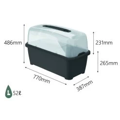 Prosperplast Huerto Urbano Con Invernadero De 52 Litros En Polipropileno 77 X 38 X 82 Cm Color Antracita -Tienda de muebles de jardín 6b9ecc6a2f16e9e90da95941917a85e3762a1971 ea1dc5d0745f424a8d350b9507eac720
