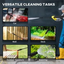 DURHAND Hidrolimpiadora Lavadora De Alta Presión 1600W Caudal 432 L/h Bomba De Aluminio Presión De 135 Bar Manguera De 6 M Incluye Botella De Jabón Boquilla Cepillo 32x24x65 Cm Azul -Tienda de muebles de jardín 6d140409466d5e99253aea5fe8eca3963c2bb6a9 f1815ddfd7cb409c96ba81f6d225d930