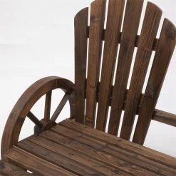Outsunny Banco De Madera Jardín De 2 Plazas Con Apoyabrazos En Forma De Rueda Para Terraza Patio Balcón 108x66x95 Cm Marrón Rústico -Tienda de muebles de jardín 6ee06a32b431297b9bc41ce4a768de62f8dab733 8c7710ee62c04685beebb3cda49eceb6