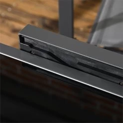 Outsunny Mesa De Jardín Extensible De Aluminio Mesa De Comedor Rectangular Con Encimera De Vidrio Templado Carga 50 Kg Para Terraza 160x80x75 Cm Negro -Tienda de muebles de jardín 715218520219266643bc9d687fa6bb925b02e62b babb98db876044ab96681de1f727b057 1