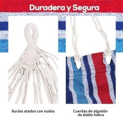 Outsunny Hamaca De Algodón Para Jardín 210x150 Cm Hamaca Colgante Portátil Carga Máx. 180 Kg Para Acampar Piscina Camping Rayas Azul Y Rojo 14 Outsunny Hamaca De Algodón Para Jardín 210x150 Cm Hamaca Colgante Portátil Carga Máx. 180 Kg Para Acampar Piscina Camping Rayas Azul Y Rojo -Tienda de muebles de jardín 72a94e12d3a143e6f8a616c0e19a3e1f4d817215 6477f49bb6e144c7af6835e67b6b5a05