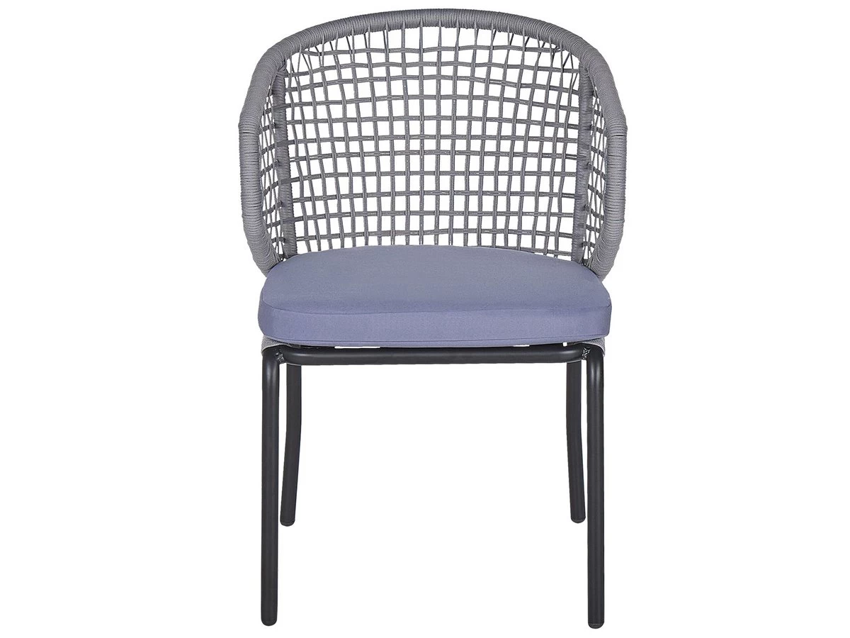 Conjunto De 2 Sillas De Balcón Gris PALMI 7 Conjunto De 2 Sillas De Balcón Gris PALMI - Imagen 5