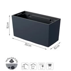 Prosperplast Jardinera Para Balcón Urbi Case , Dimensiones (Mm) 395X185X195, Color Antracita -Tienda de muebles de jardín 756542921bd38029f2f463f3c91c63bc3a46f2be 9d8b7e395f104cfd8b5c016e98605587