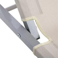 Outsunny Tumbona De Jardín Con Respaldo Ajustable En 5 Posiciones De Aluminio Y Texteline Para Terraza Patio Exterior 163x58,5x91 Cm Beige -Tienda de muebles de jardín 77ea5ceadede2b5818ac89722ea240e208ccdf15 f14877fe208547a9973047a16200d024
