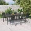 Juego De Comedor De Jardín 9 Piezas Acero Gris Antracita VidaXL -Tienda de muebles de jardín 789d8f9fee725ff97e03b8c1cd1a002cc85174c1 c5be1a5854c748b4b38416f9930f81b8