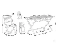 Conjunto De Jardín En Madera De Acacia 6 Plazas CENTO -Tienda de muebles de jardín 7a7d0ac741c5ae6871a2f53d52f0f182f62be99a f5b235266af148c99143325eb41015c4
