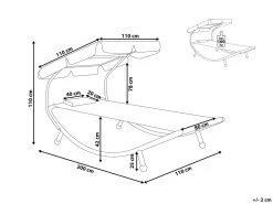 Tumbona De Jardín Metal Gris Con Techo Ajustable TERNO -Tienda de muebles de jardín 7b4a370cdc232298e0b7742a8a6a36c9ac2c47aa b274d53b3ace48ff931b9a9917491947