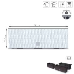 Prosperplast Jardinera Para Balcón Rato Case , Dimensiones (Mm) 580X180X195, Color Blanco -Tienda de muebles de jardín 7ba4320e8f82870ca0b91774f1205d4922aeeca8 23ebcf789752441c886c0a4e9377c9b9