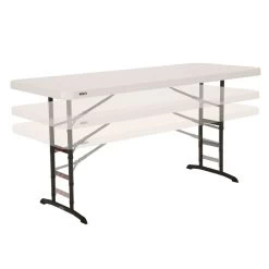 Mesa Plegable Ajustable En Altura LIFETIME 183x76x61-91 Cm