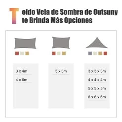 Outsunny Toldo Vela Cuadrado 3x3m Vela De Sombra Para Terraza Jardín Camping Resistente Al Agua Protección UV Poliéster Color Arena 18 Outsunny Toldo Vela Cuadrado 3x3m Vela De Sombra Para Terraza Jardín Camping Resistente Al Agua Protección UV Poliéster Color Arena -Tienda de muebles de jardín 7d378002275c4302f18958c5805b1633d1c22f9c d0c0d8cb09624740b74b4a62e8d06ed2