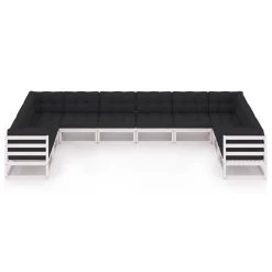Set De Muebles De Jardín 10 Pzas Con Cojines Madera Pino Blanco VidaXL -Tienda de muebles de jardín 7e0e41606541ed4f593315e47b0b02f822905734 6c72f6dbb8ff4bc28951252ae0011464