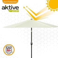 Sombrilla Para Terraza Y Jardín Ø270 Cm C/protección UV50 Aktive -Tienda de muebles de jardín 7e2f6f8d34c46e29915adb69f6c0fa4ee9aac8c2 f17f875494e04212acb80e0c31e7596d