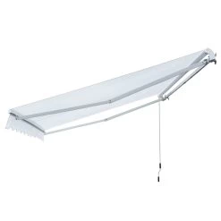 Outsunny Toldo Manual Plegable De Aluminio Ángulo Ajustable Con Manivela Para Exterior Balcón Jardín Terraza 3x2,5m Blanco -Tienda de muebles de jardín 7e4260e624c9a09e9420d324bd88f86f41bbac2d 1dd3131741da4847a5c0dd481ae331d3