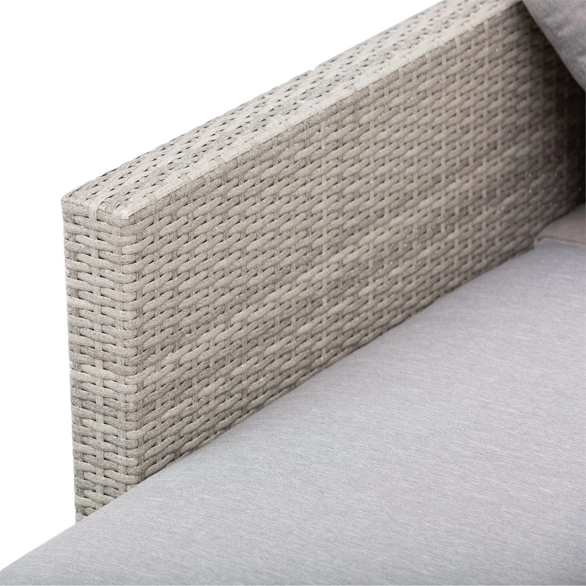 Outsunny Conjunto De Muebles Ratán De 3 Piezas Mesa De Centro Sofá Doble Y Sofá De 3 Plazas Con Cojines Extraíbles Para Jardín Terraza Patio Acero Gris 10 Outsunny Conjunto De Muebles Ratán De 3 Piezas Mesa De Centro Sofá Doble Y Sofá De 3 Plazas Con Cojines Extraíbles Para Jardín Terraza Patio Acero Gris - Imagen 8