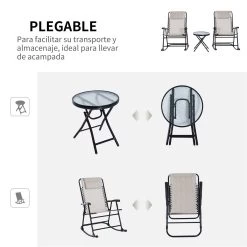 Outsunny Set De Muebles De Jardín Mesa Redonda Ø46x49 Cm Y 2 Sillas Mecedoras 68x90x106 Cm Plegables Con Bloqueo Para Exterior Patio Beige 15 Outsunny Set De Muebles De Jardín Mesa Redonda Ø46x49 Cm Y 2 Sillas Mecedoras 68x90x106 Cm Plegables Con Bloqueo Para Exterior Patio Beige -Tienda de muebles de jardín 7fd97a8b2eeafa939bd7c97b739dbe44d7b623d0 ea948a7dcd544174a3933a0108df7515