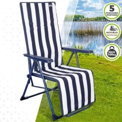 Tumbona Aktive Blanco Azul Marino Reclinable A Rayas 147 X 70 X 48 Cm (2 Unidades) -Tienda de muebles de jardín 8061bef1b0f2dfa76c73e466b4f7cb83003a7262 7e8d0fcedd2c4ec5ba7a219d21c7e30c