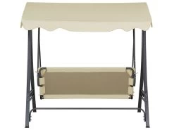 Columpio De Jardín De 3 Plazas En Beige GARBO -Tienda de muebles de jardín 812f304714f2cd51ca9ea8cdacfc8825fddb94f3 161eabada8564497b8ec5bc6baba9a3b