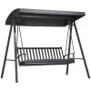 Outsunny Columpio De Jardín De 3 Plazas Silla Balancín Con Toldo Inclinable Cojín Extraíble Y Marco De Acero Para Terraza Piscina Patio Carga 360 Kg 210x128x184 Cm Gris Oscuro -Tienda de muebles de jardín 821b15d03cccb400ac64a5b62aeef3538463a1e9 096238710bfc4aaaaf18d706c3c287c0