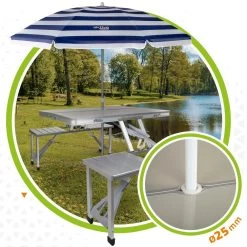 Mesa Plegable De Camping Con Bancos Aktive -Tienda de muebles de jardín 82652575569e18ddc7cdb4fb9af93177b2eda40e f844f3226a194547bc435f82e280d9ee