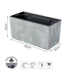 Prosperplast Jardinera Para Balcón Urbi Case Beton Effect , Dimensiones (Mm) 395X185X195, Color Hormigón -Tienda de muebles de jardín 82733437e3c67afd6509af5b17f2fea2f8720179 ba30b227c26348dc86223260685c48c1