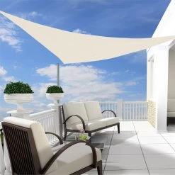 Outsunny Toldo Vela 5x5x5m Triangulo Color Crema Sombrilla Parasol Terraza Jardin Camping -Tienda de muebles de jardín 82bef3358b755d86b517836a048aa4026d0d93d7 1a87f813eea14b328936e84b646db3dc