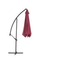 Sombrilla Voladiza De Poliéster Rojo/borgoña 300 Cm RAVENNA -Tienda de muebles de jardín 82c62ec52453b421ed98f40744c1862b24e44365 ec4968b501ee401490f76a0ab6642ca9