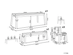 Conjunto De Jardín De Madera De Acacia Mesa Banco Y Sillas LIVORNO -Tienda de muebles de jardín 83f6ed890057534726d1180ea5a61e8c309f4a9d d7f881415c8d4d13b773dd46e305ff59